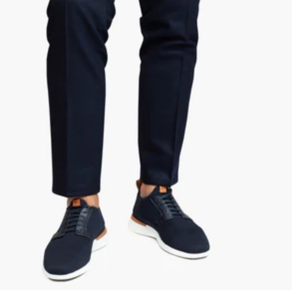 Wolf And Shepherd Swiftknit Men\'s DERBY Shoe In Navy And White main image 4